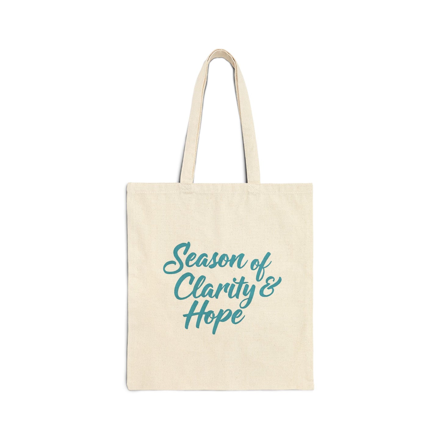 Season of Clarity & Hope Tote Bag | Eco-Friendly Cotton Bag, Inspirational Gift, Reusable Shopping Bag, Beach Tote, Gift for Friends