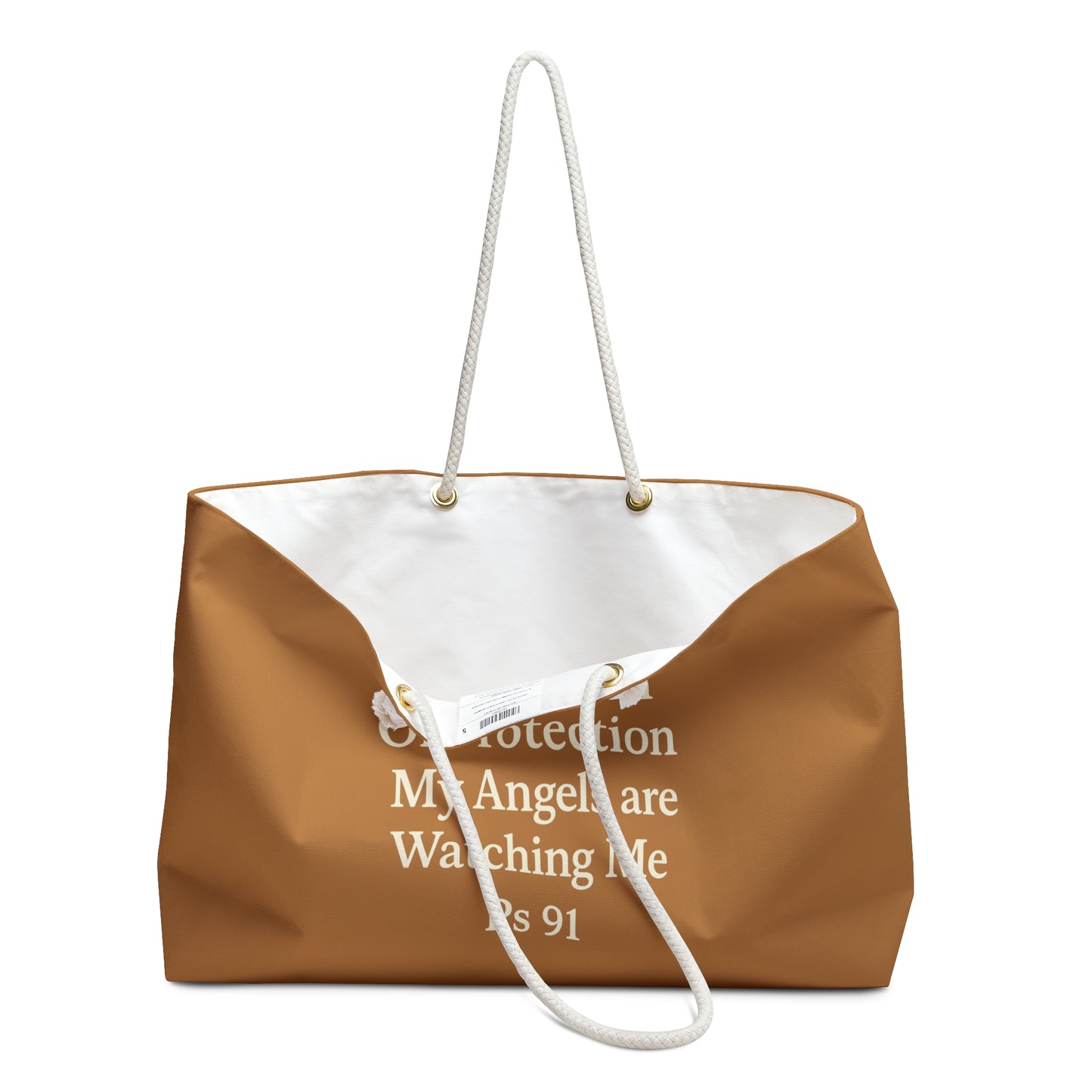 Spiritual Weekender Bag – My Season of Protection, Travel Tote, Beach Bag, Gym Bag, Angel-Themed Luggage