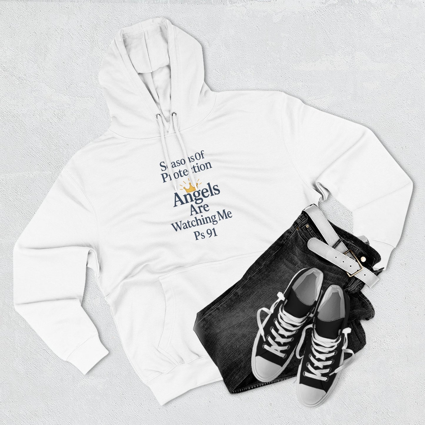 Faith-Inspired Fleece Hoodie, Cozy Prayer Hoodie, Spiritual Gift for Her, Christian Apparel, Everyday Comfort
