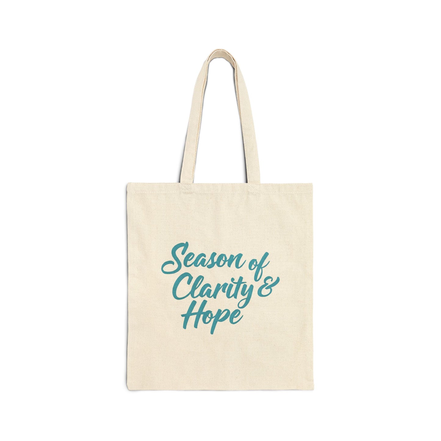 Season of Clarity & Hope Tote Bag | Eco-Friendly Cotton Bag, Inspirational Gift, Reusable Shopping Bag, Beach Tote, Gift for Friends