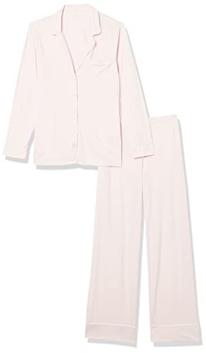 Amazon Essentials Women's Cotton Modal Long-Sleeve Shirt and Full-Length Bottom Pajama Set