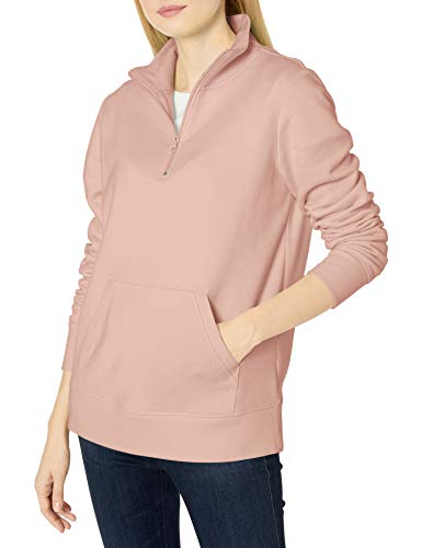 Amazon Essentials Women's Long-Sleeve Fleece Quarter-Zip Top (Available in Plus Size)