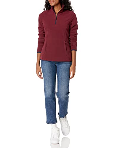 Amazon Essentials Women's Classic-Fit Long-Sleeve Quarter-Zip Polar Fleece Pullover Jacket - Discontinued Colors