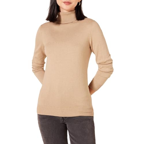 Amazon Essentials Women's Classic-Fit Lightweight Long-Sleeve Turtleneck Sweater (Available in Plus Size)