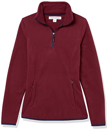 Amazon Essentials Women's Classic-Fit Long-Sleeve Quarter-Zip Polar Fleece Pullover Jacket - Discontinued Colors