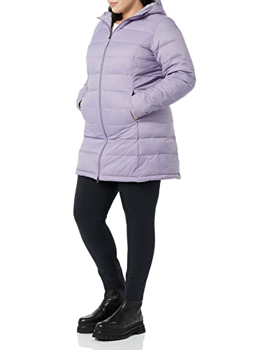 Amazon Essentials Women's Lightweight Water-Resistant Hooded Puffer Coat (Available in Plus Size)