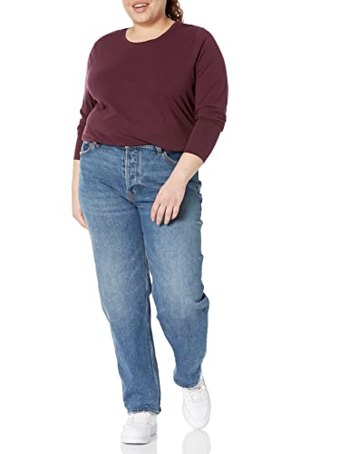 Amazon Essentials Women's Classic-Fit Long-Sleeve Crewneck T-Shirt (Available in Plus Size)