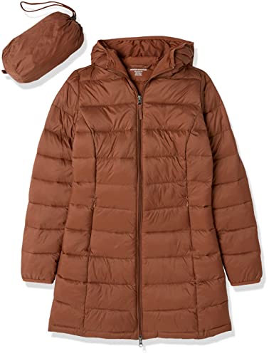 Amazon Essentials Women's Lightweight Water-Resistant Hooded Puffer Coat (Available in Plus Size)