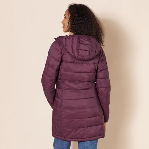 Amazon Essentials Women's Lightweight Water-Resistant Hooded Puffer Coat (Available in Plus Size)