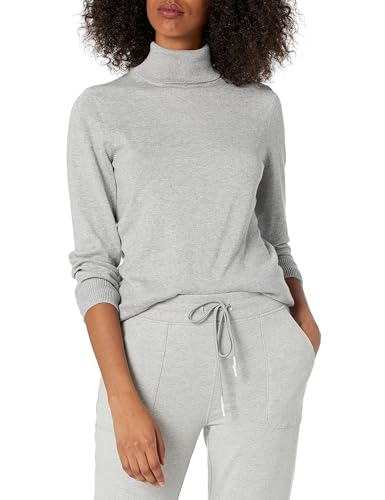 Amazon Essentials Women's Classic-Fit Lightweight Long-Sleeve Turtleneck Sweater (Available in Plus Size)