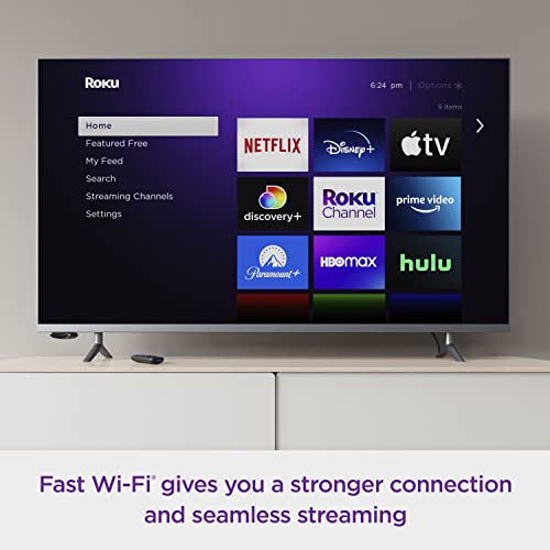 Roku Express 4K+ | Roku Streaming Device 4K/HDR, Roku Voice Remote, Free & Live TV