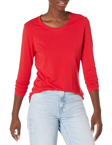 Amazon Essentials Women's Classic-Fit Long-Sleeve Crewneck T-Shirt (Available in Plus Size)