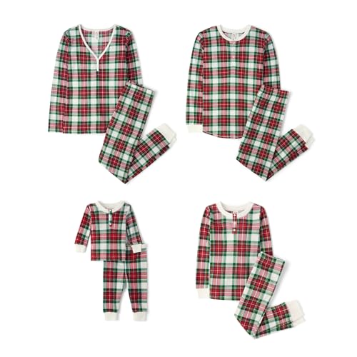 The Children's Place Baby Family Matching, Plaid Thermal Pajamas Sets