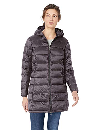 Amazon Essentials Women's Lightweight Water-Resistant Hooded Puffer Coat (Available in Plus Size)