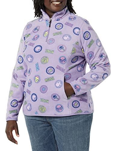 Amazon Essentials Disney | Marvel | Star Wars Women's Polar Fleece Quarter-Zip Mock Jackets