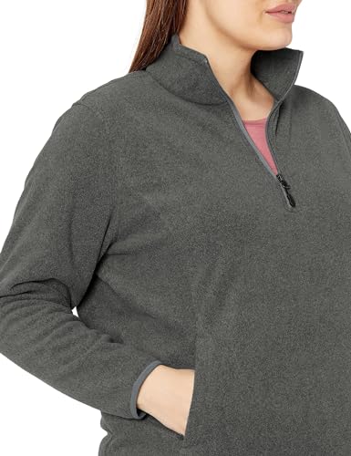 Amazon Essentials Women's Classic-Fit Long-Sleeve Quarter-Zip Polar Fleece Pullover Jacket - Discontinued Colors