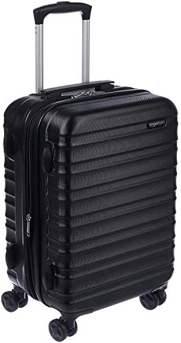 Amazon Basics Suitcase, Hardside Luggage with Spinner Wheels, Scratch-Resistant Surface, Light Blue, 30-Inch