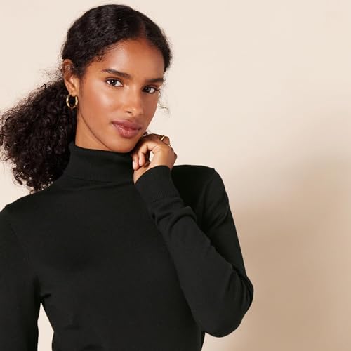 Amazon Essentials Women's Classic-Fit Lightweight Long-Sleeve Turtleneck Sweater (Available in Plus Size)