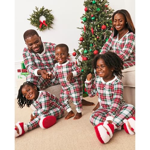 The Children's Place Baby Family Matching, Plaid Thermal Pajamas Sets