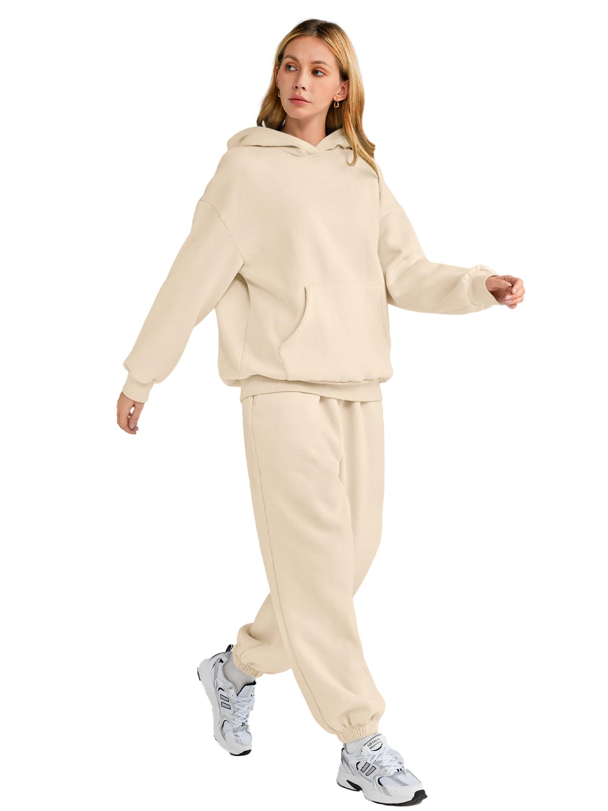 AUTOMET Womens 2 Piece Outfits Lounge Hoodie Sweatsuit Sets Oversized Sweatshirt Baggy Fall Fashion Sweatpants with Pockets