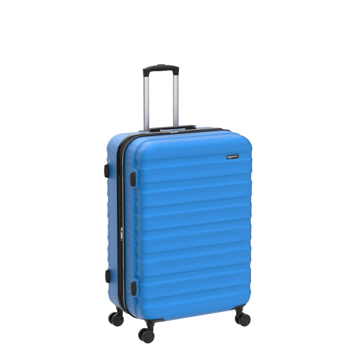 Amazon Basics Suitcase, Hardside Luggage with Spinner Wheels, Scratch-Resistant Surface, Light Blue, 30-Inch