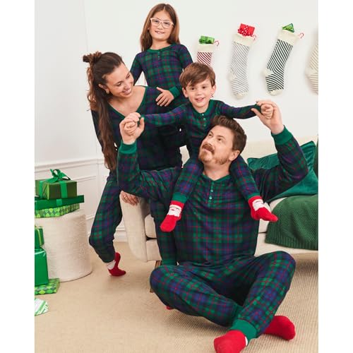 The Children's Place Baby Family Matching, Plaid Thermal Pajamas Sets