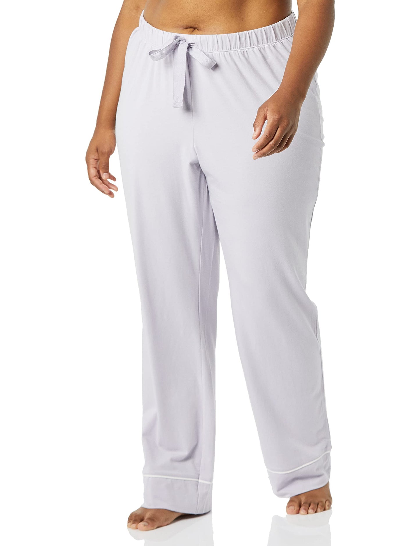 Amazon Essentials Women's Cotton Modal Long-Sleeve Shirt and Full-Length Bottom Pajama Set