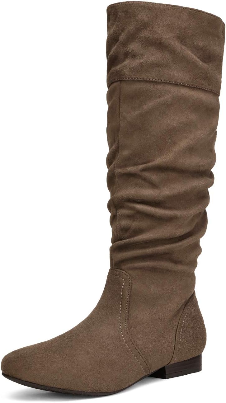 DREAM PAIRS Women's Knee High Pull On Fall Weather Winter Boots