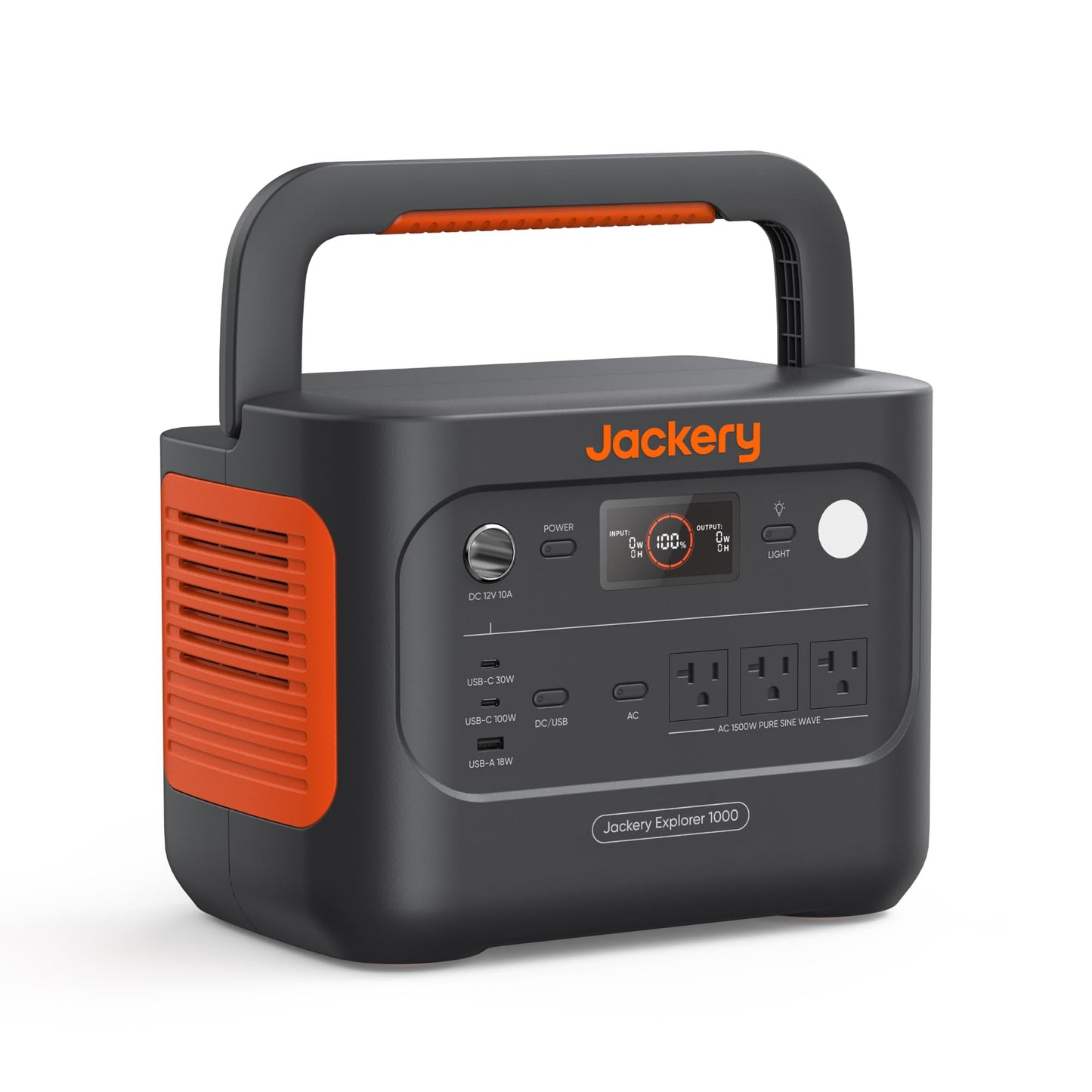 Jackery Explorer 1000 v2 Portable Power Station(2024 New),1070Wh LiFePO4 Battery,1500W AC/100W USB-C Output, 1 Hr Fast Charge, Solar Generator for Outdoor Camping,Emergency, RV, Off-Grid Living