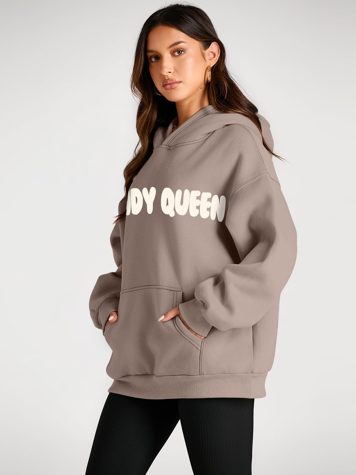 Trendy Queen Womens Oversized Hoodies Fleece Sweatshirts Long Sleeve Sweaters Pullover Fall Outfits Winter Clothes