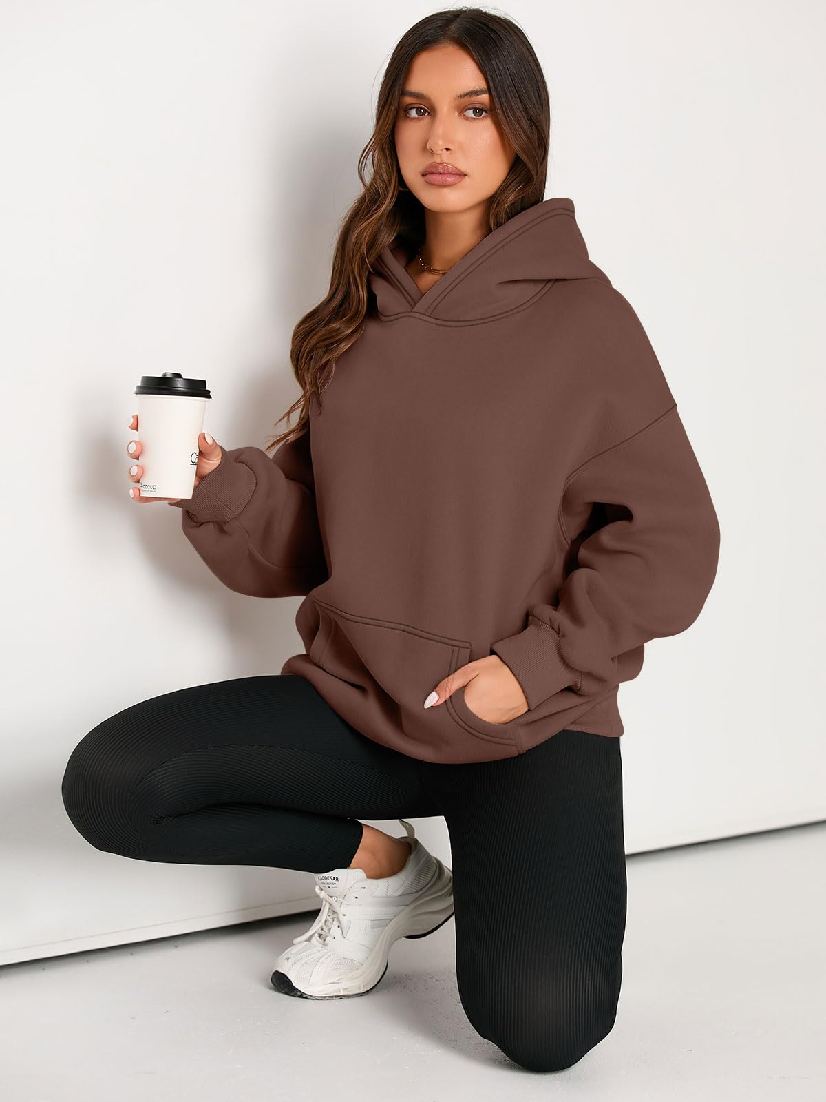 EFAN Womens Hoodies Oversized Sweatshirts Pullover Fleece Sweaters Long Sleeve Winter Fall Outfits Fashion Y2k Clothes