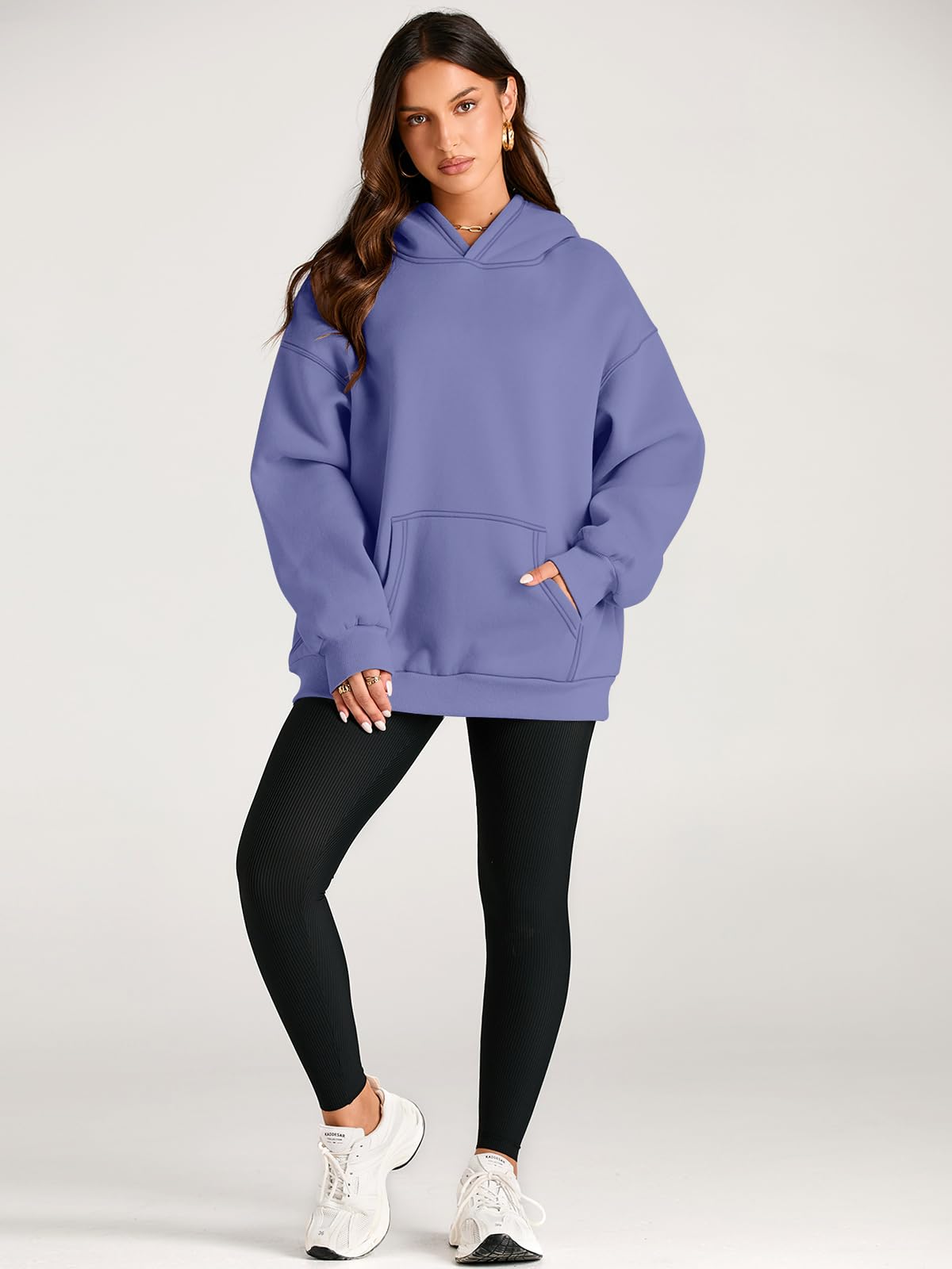 EFAN Womens Hoodies Oversized Sweatshirts Pullover Fleece Sweaters Long Sleeve Winter Fall Outfits Fashion Y2k Clothes