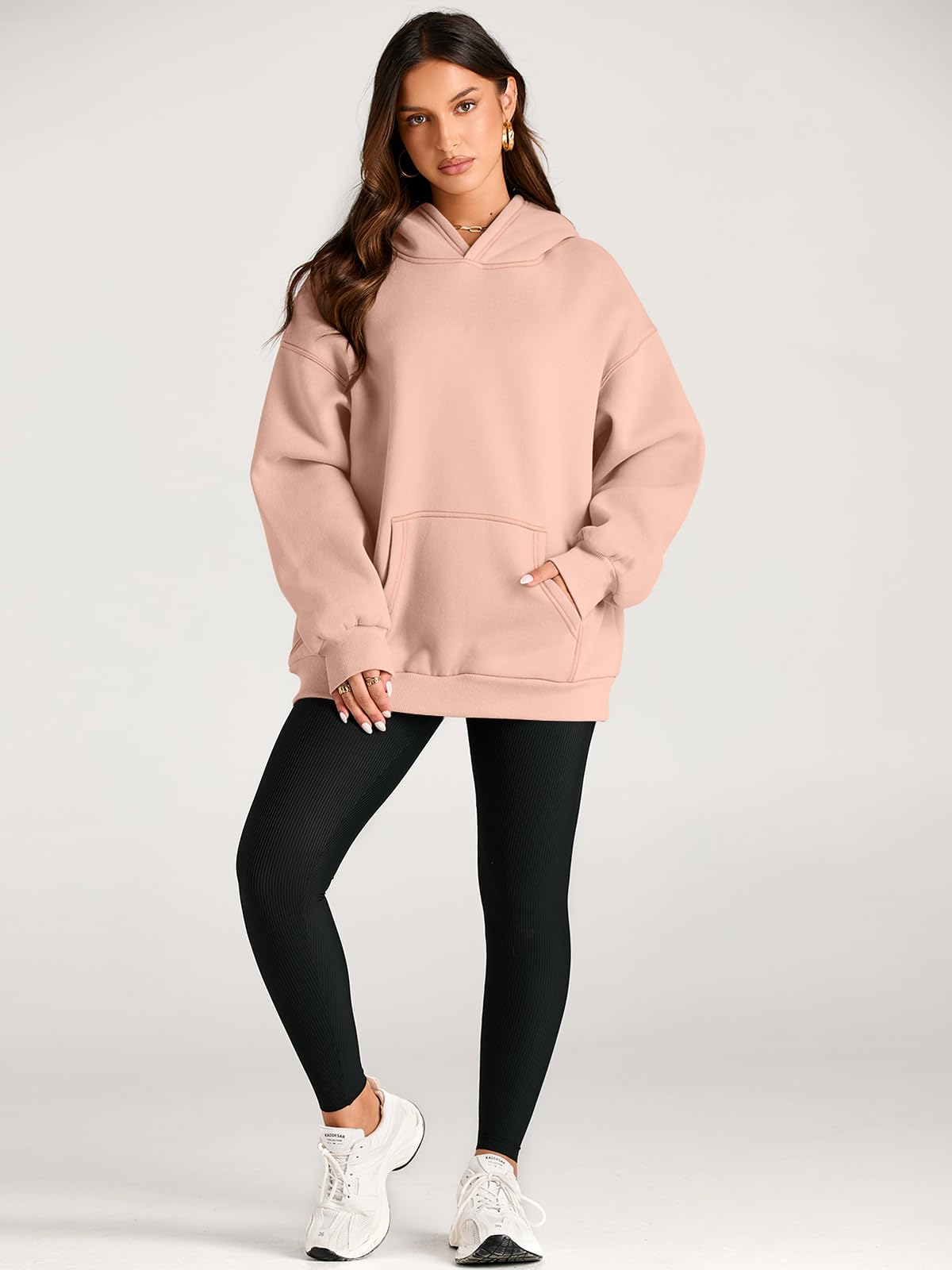 Trendy Queen Womens Oversized Hoodies Fleece Sweatshirts Long Sleeve Sweaters Pullover Fall Outfits Winter Clothes