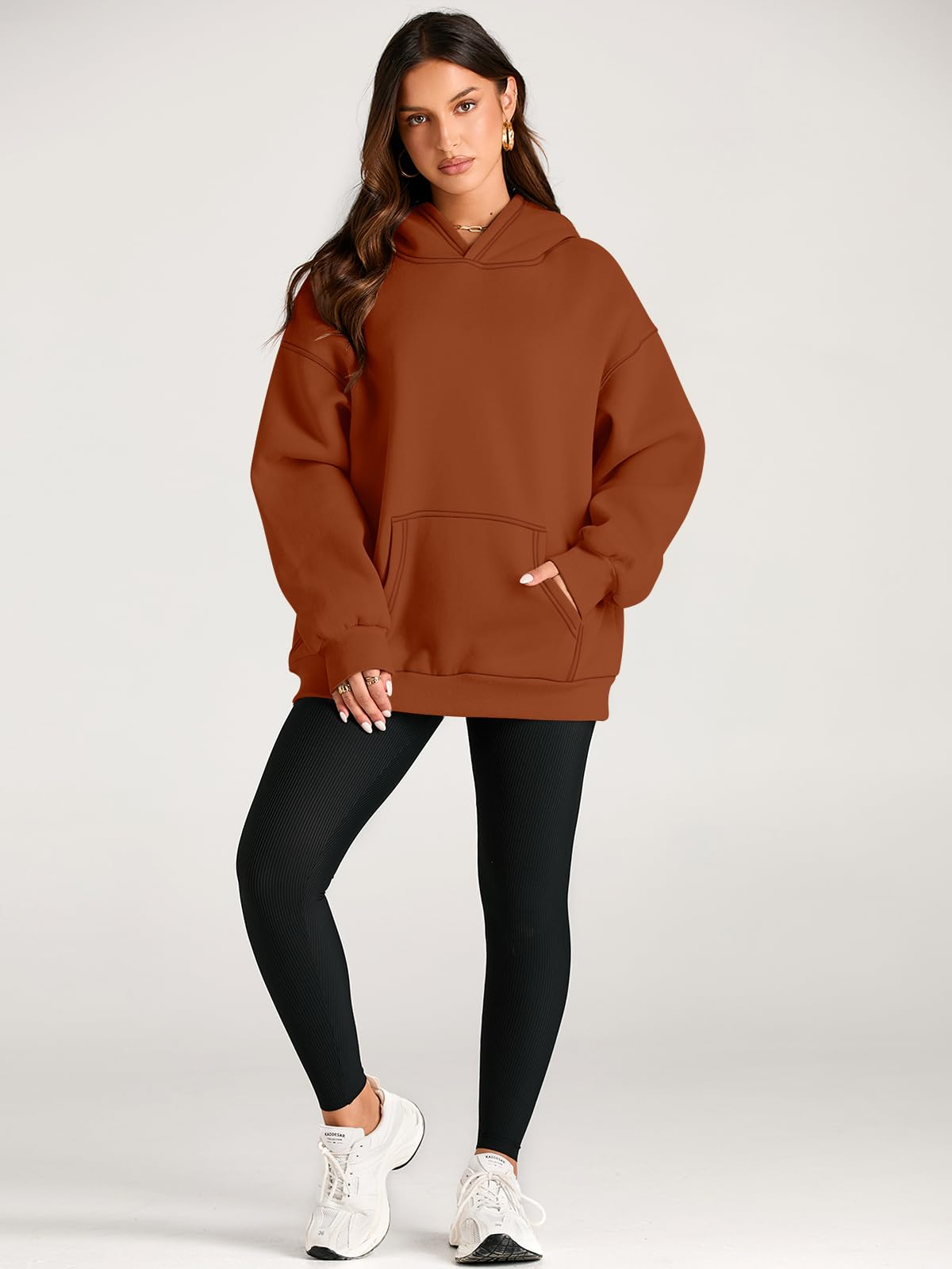 Trendy Queen Womens Oversized Hoodies Fleece Sweatshirts Long Sleeve Sweaters Pullover Fall Outfits Winter Clothes