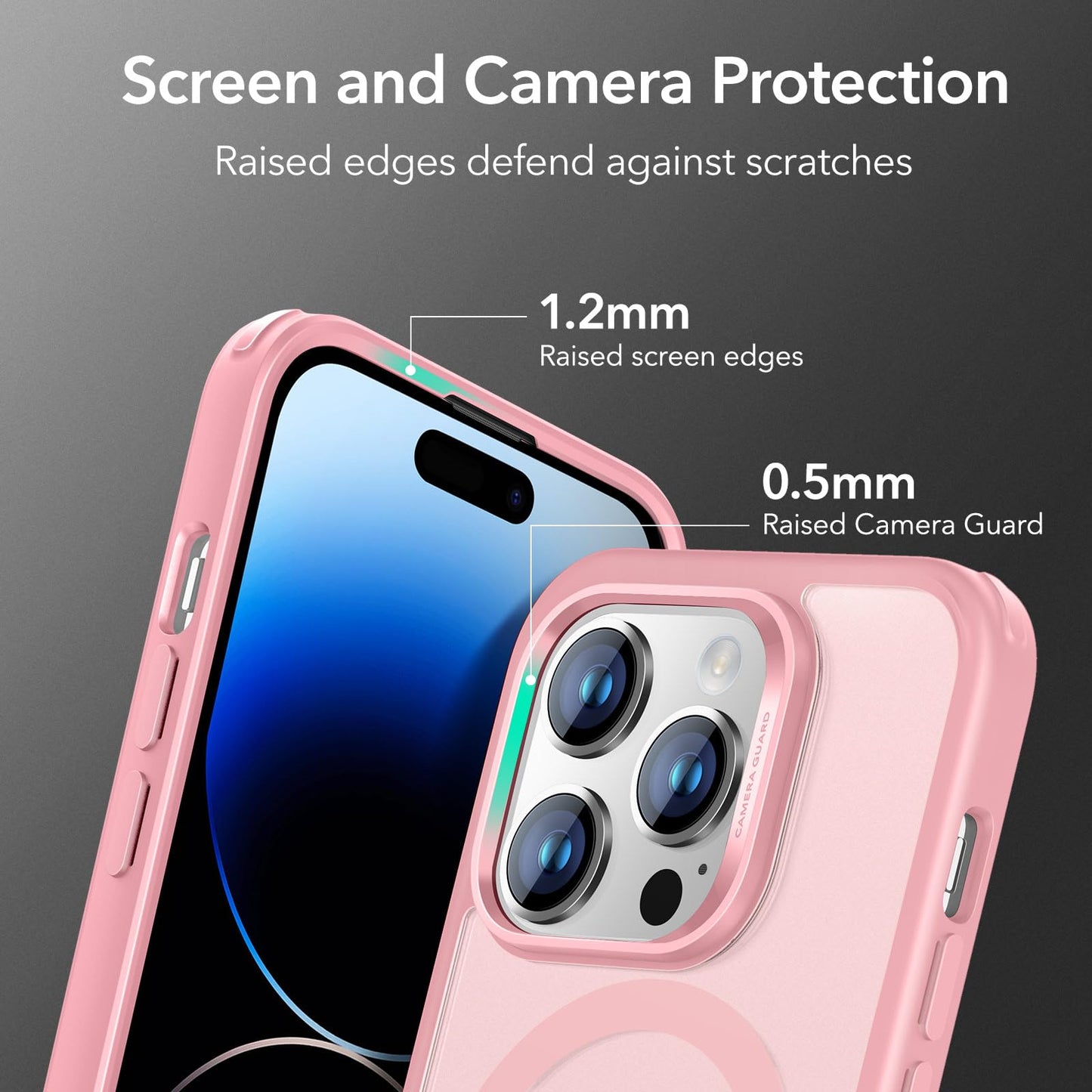 ESR for iPhone 15 Pro Max Case, Compatible with MagSafe, Military-Grade Protection, Yellowing Resistant, Scratch-Resistant Back, Magnetic Phone Case for iPhone 15 Pro Max, Classic Series, Clear