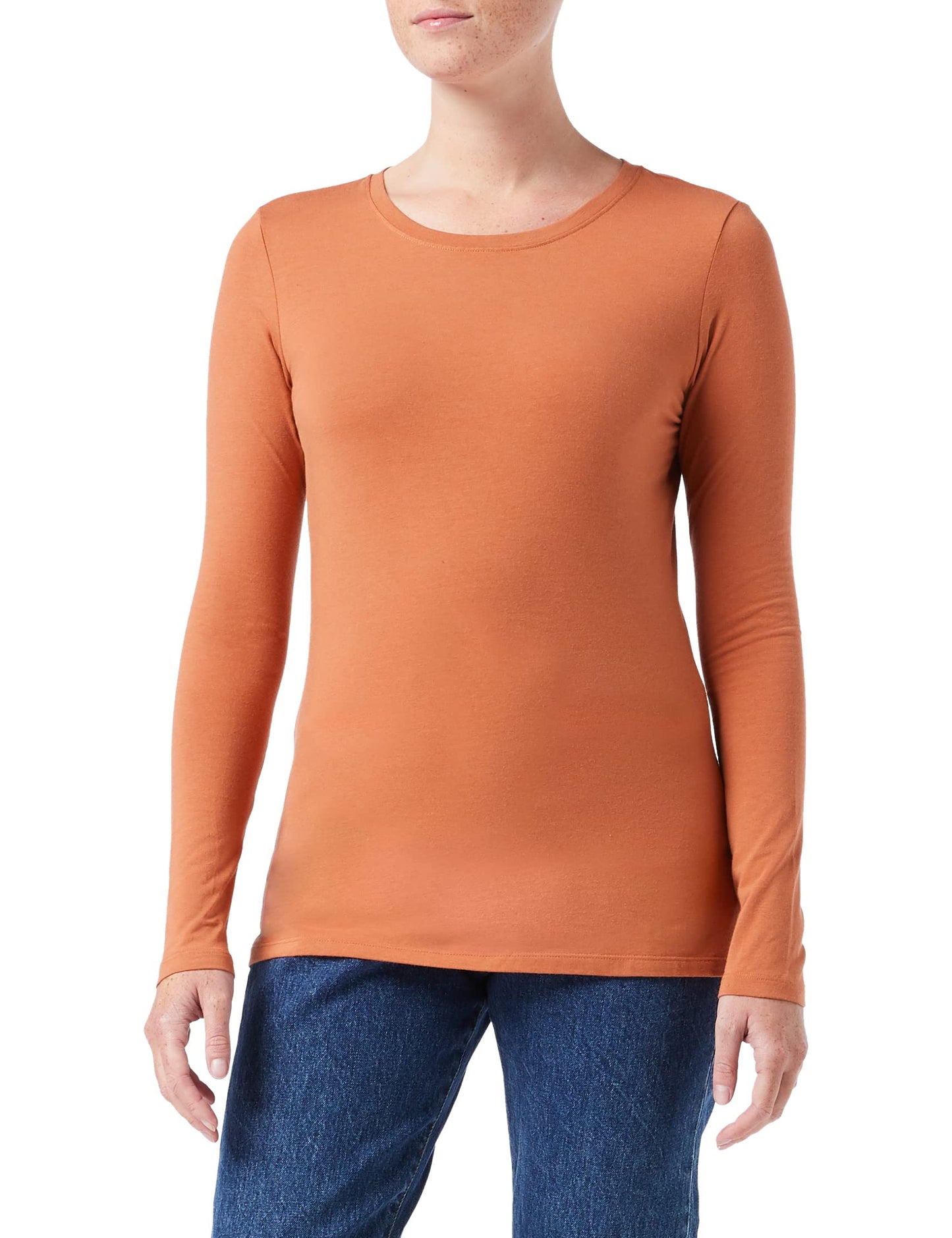 Amazon Essentials Women's Classic-Fit Long-Sleeve Crewneck T-Shirt (Available in Plus Size)