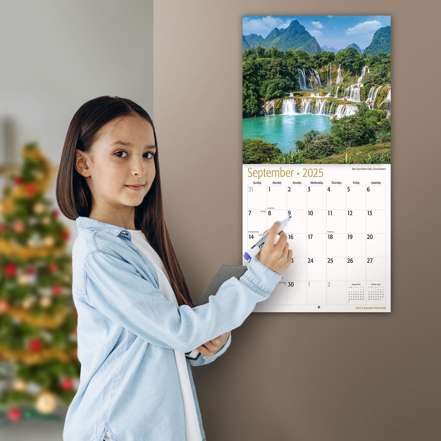 MICASA Wild & Beautiful National Parks 2025 Wall Calendar 12 Month | 12" x 24" Open | Thick & Sturdy Paper | Giftable | Calendar 2025