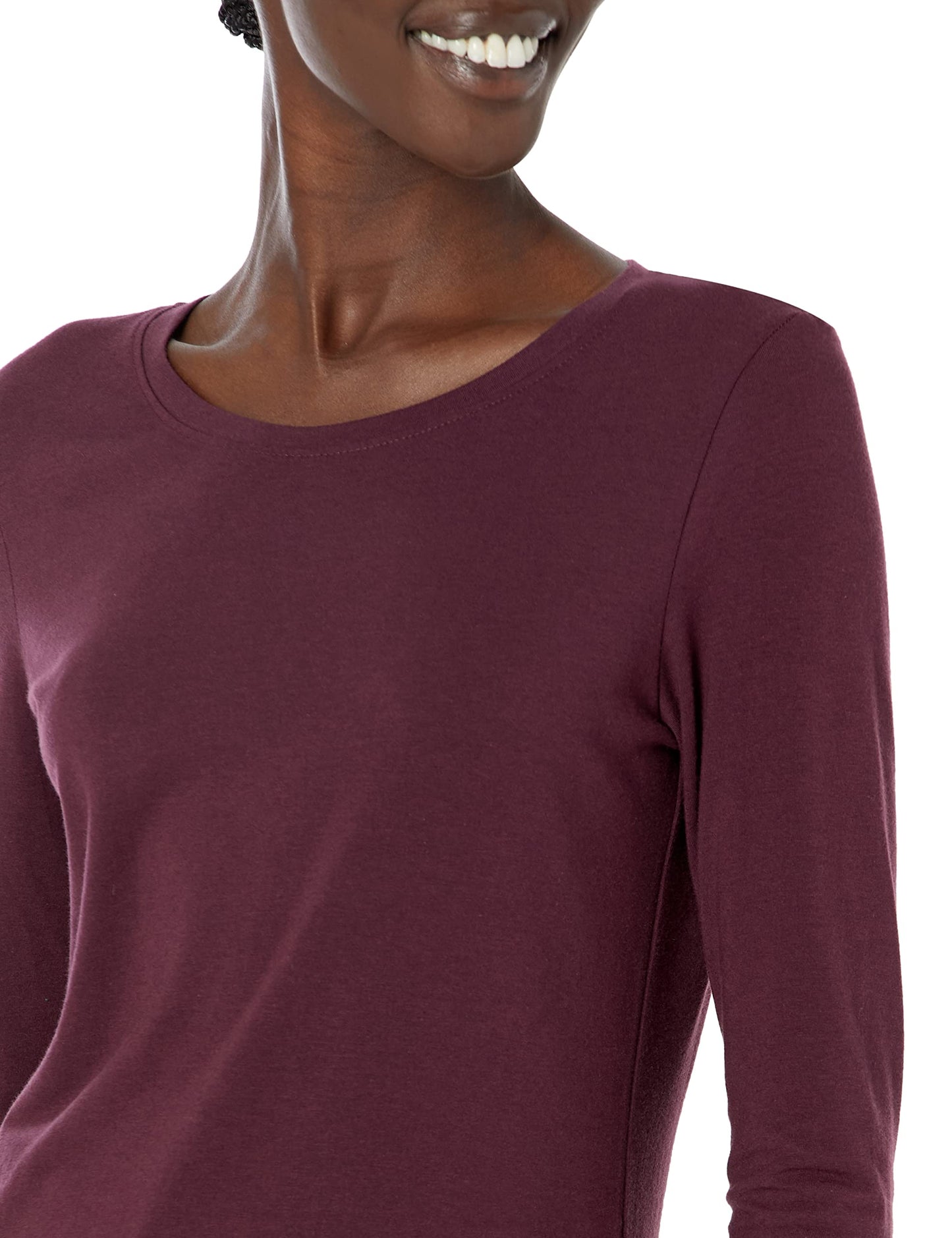 Amazon Essentials Women's Classic-Fit Long-Sleeve Crewneck T-Shirt (Available in Plus Size)