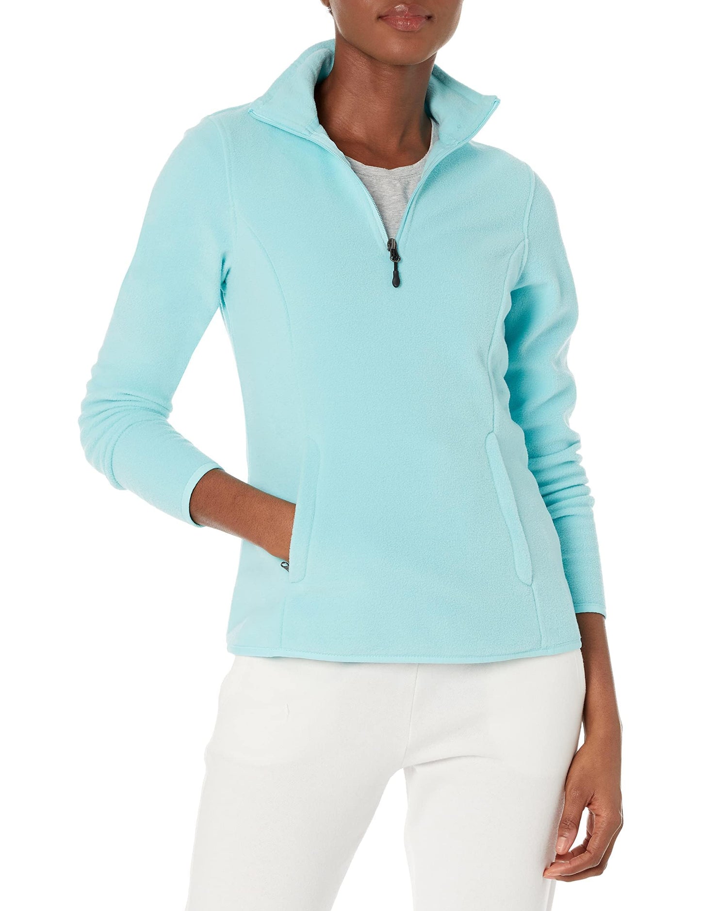 Amazon Essentials Women's Classic-Fit Long-Sleeve Quarter-Zip Polar Fleece Pullover Jacket - Discontinued Colors