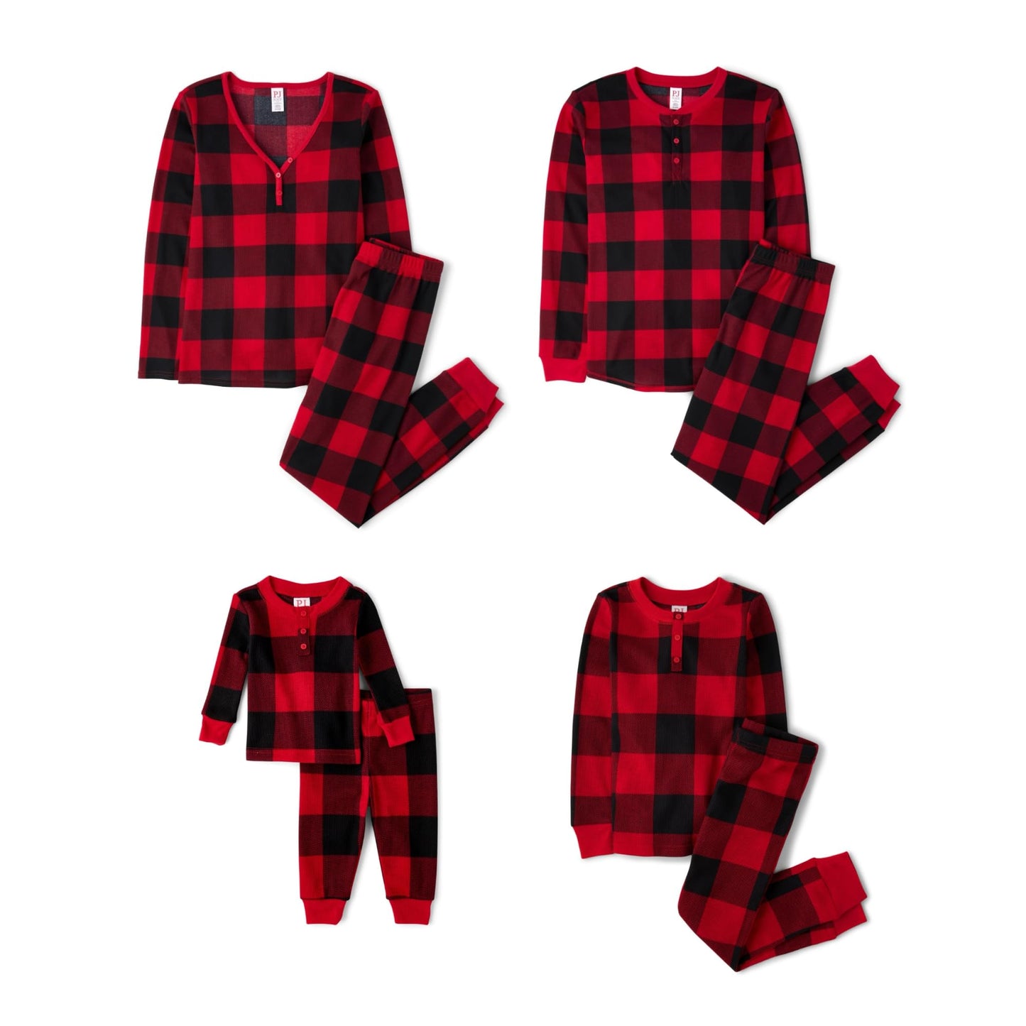 The Children's Place Baby Family Matching, Plaid Thermal Pajamas Sets