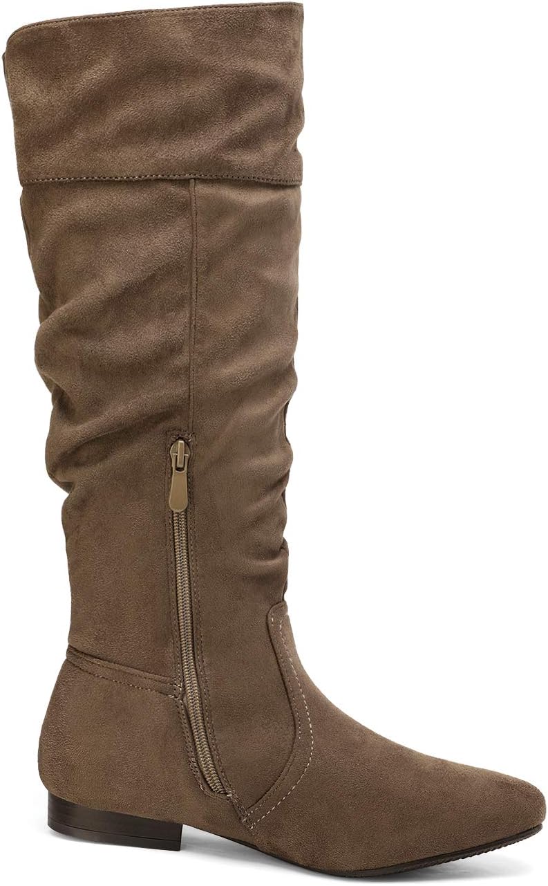 DREAM PAIRS Women's Knee High Pull On Fall Weather Winter Boots