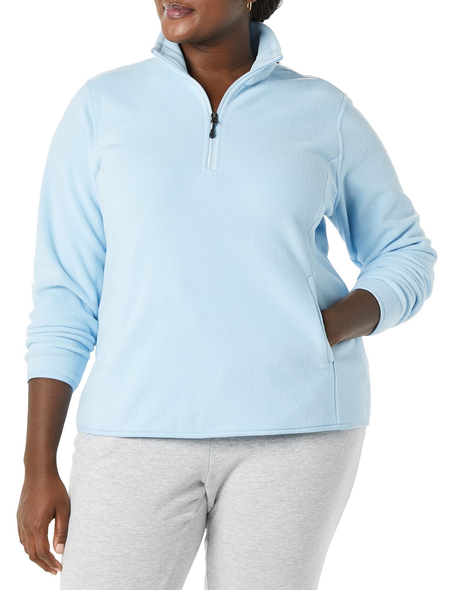 Amazon Essentials Women's Classic-Fit Long-Sleeve Quarter-Zip Polar Fleece Pullover Jacket - Discontinued Colors