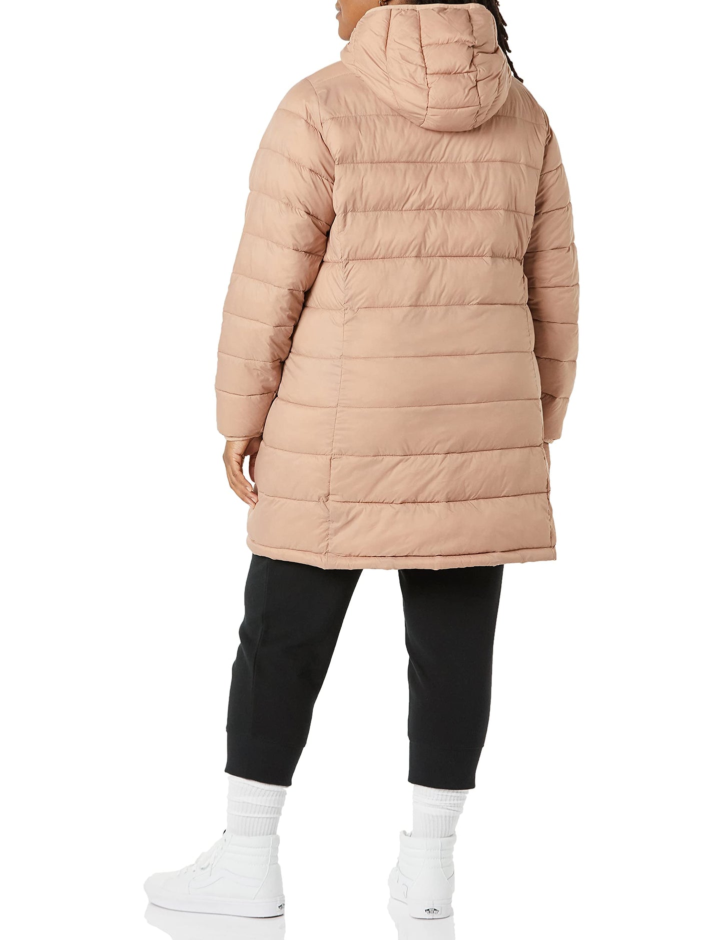 Amazon Essentials Women's Lightweight Water-Resistant Hooded Puffer Coat (Available in Plus Size)