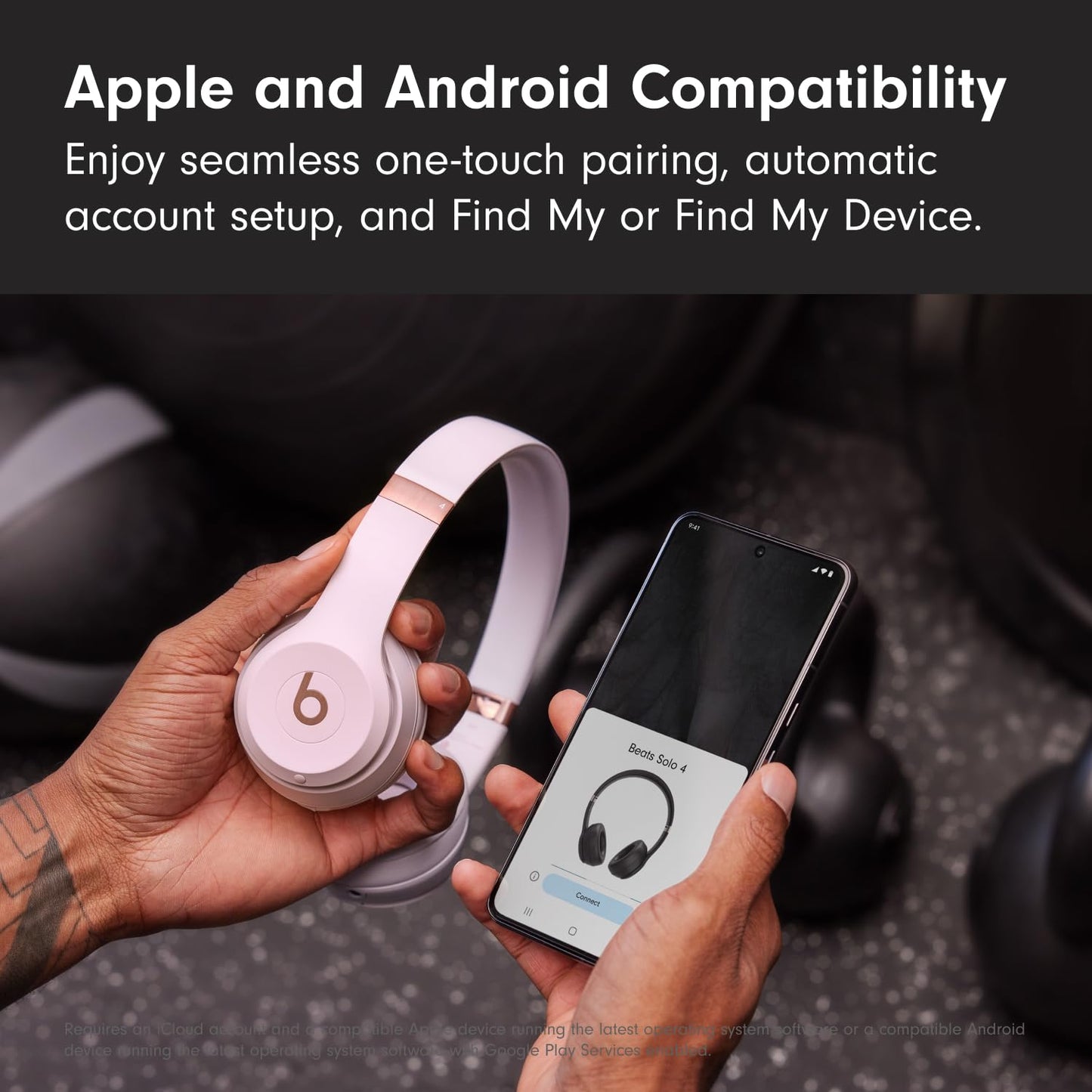 Beats Solo 4 - Wireless Bluetooth On-Ear Headphones, Apple & Android Compatible, Up to 50 Hours of Battery Life - Slate Blue