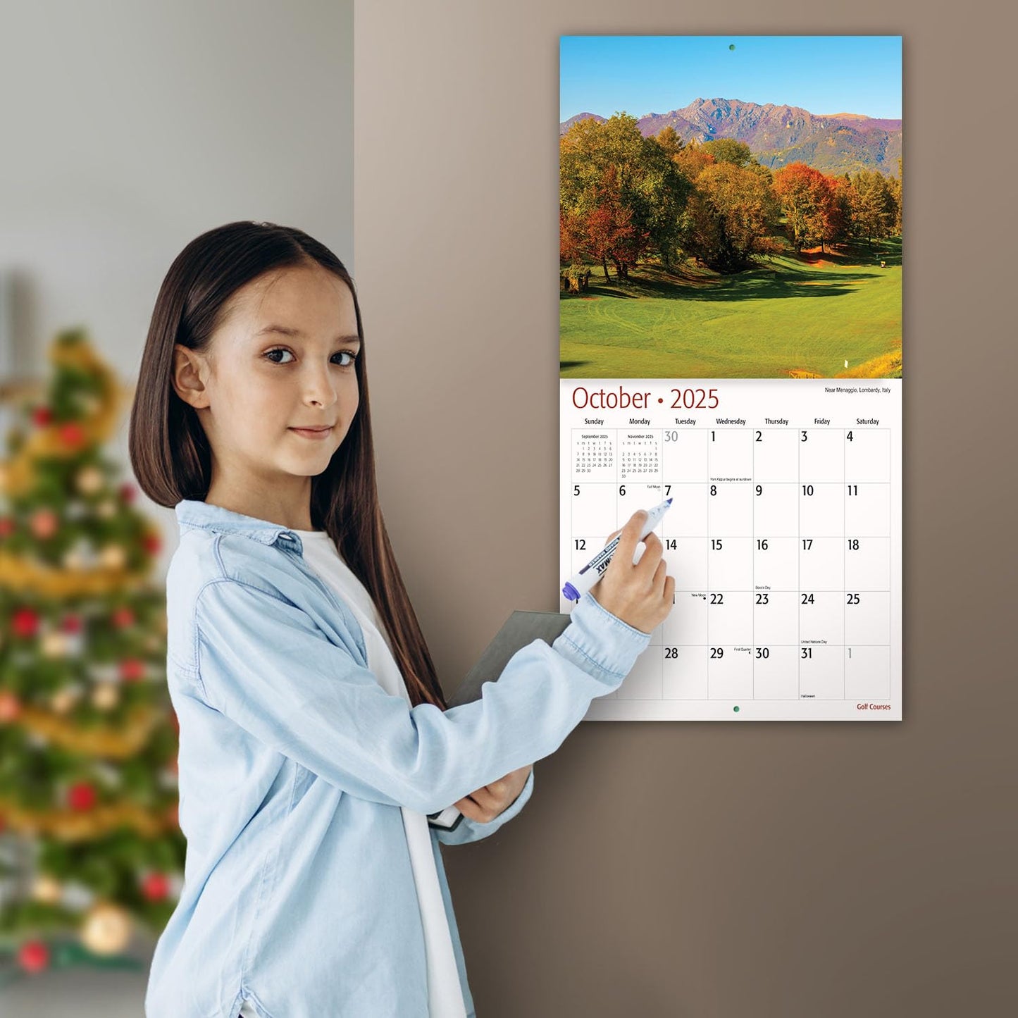 MICASA Wild & Beautiful National Parks 2025 Wall Calendar 12 Month | 12" x 24" Open | Thick & Sturdy Paper | Giftable | Calendar 2025