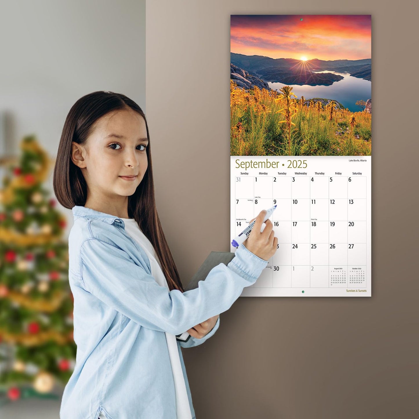 MICASA Wild & Beautiful National Parks 2025 Wall Calendar 12 Month | 12" x 24" Open | Thick & Sturdy Paper | Giftable | Calendar 2025