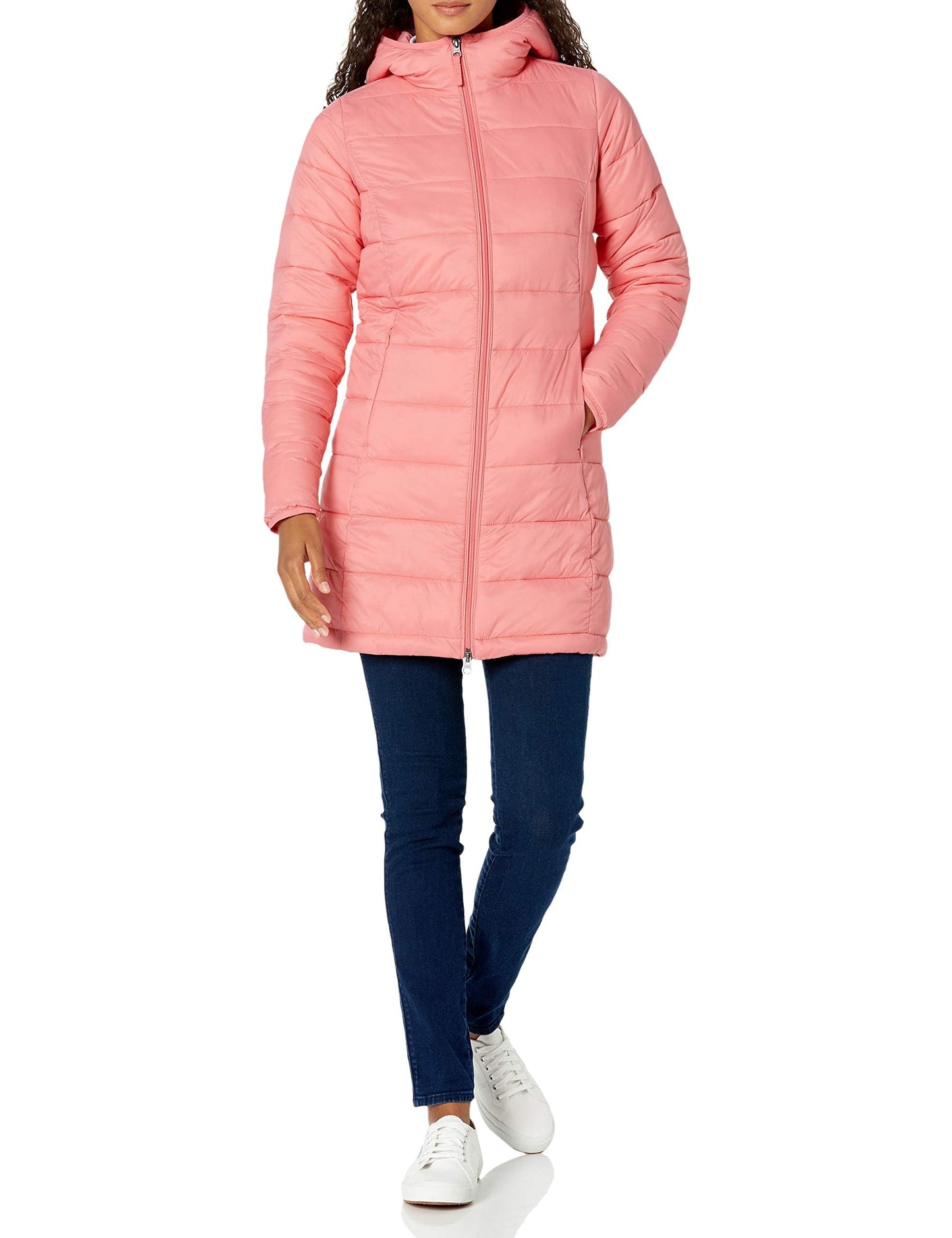 Amazon Essentials Women's Lightweight Water-Resistant Hooded Puffer Coat (Available in Plus Size)