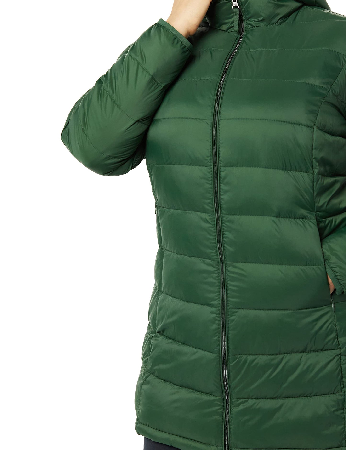 Amazon Essentials Women's Lightweight Water-Resistant Hooded Puffer Coat (Available in Plus Size)