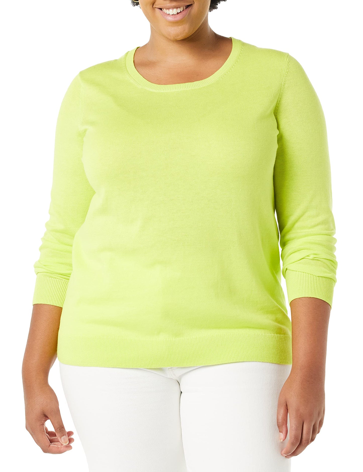 Amazon Essentials Women's Long-Sleeve Lightweight Crewneck Sweater (Available in Plus Size)