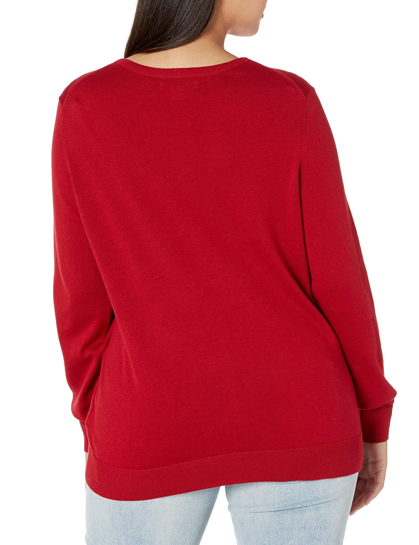 Amazon Essentials Women's Long-Sleeve Lightweight Crewneck Sweater (Available in Plus Size)